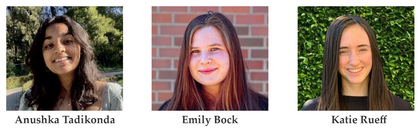 Headshots of the three new Youth Task Force members 